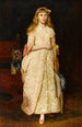 Portrait of Miss Rose Fenwick as a Child - James Archer — framed artwork on a wall