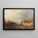 L'entrée des détroits de Menai - James Baker Pyne — framed artwork on a wall