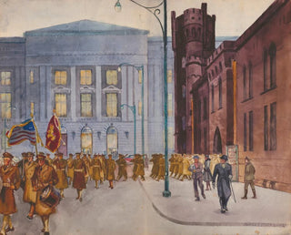 112e engineers, Cleveland Armory, 6th Street and Lakeside - James C. Kulhanek — artwork view