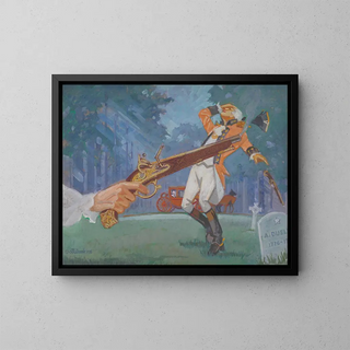 Duel 1776 - James C. Kulhanek — framed artwork on a wall