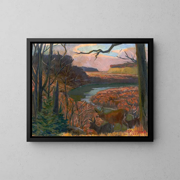 Through the Vast Valley - James C. Kulhanek — framed artwork on a wall