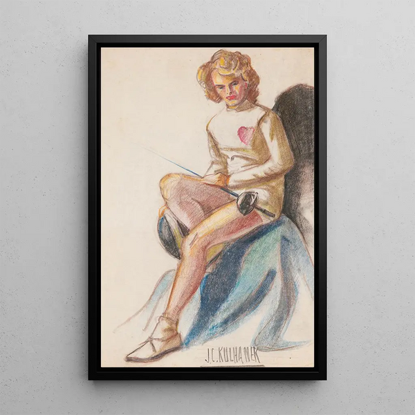 After the match - James C. Kulhanek — framed artwork on a wall