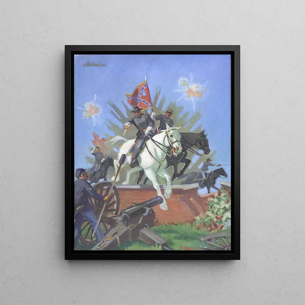 Confederated Charge Painting - James C. Kulhanek — framed artwork on a wall