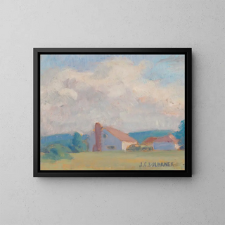 Vue de campagne - James C. Kulhanek — framed artwork on a wall