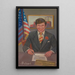 Dennis John Kucinich, mayor of Cleveland - James C. Kulhanek — framed artwork on a wall