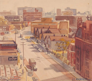 View of 18th Street South from the Plain Dealer Building, Cleveland, Ohio - James C. Kulhanek — artwork view