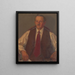 Father of the artist - James C. Kulhanek — framed artwork on a wall