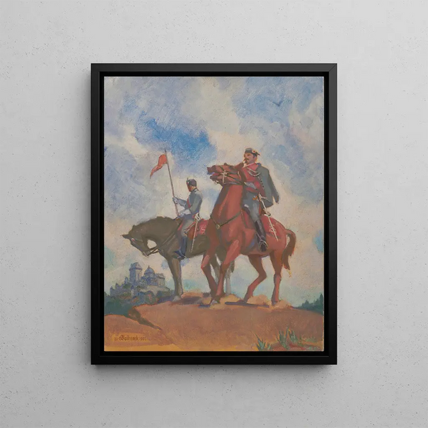Fighters of Freedom - James C. Kulhanek — framed artwork on a wall