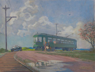 Intercity Stop Painting - James C. Kulhanek — artwork view