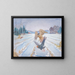 Carrière de faucons crécerelles - James C. Kulhanek — framed artwork on a wall