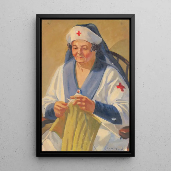 Mother of the artist - James C. Kulhanek — framed artwork on a wall
