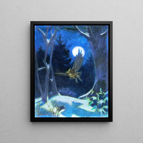 on silent wings - James C. Kulhanek — framed artwork on a wall