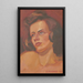 Portrait of a Woman - James C. Kulhanek — framed artwork on a wall