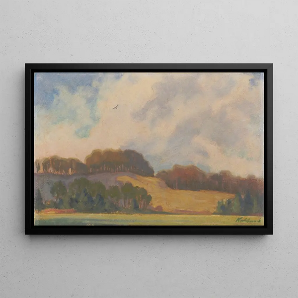 River Valley Rocky Painting - James C. Kulhanek — framed artwork on a wall