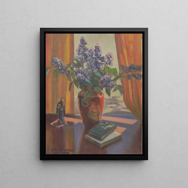 Spring Bouquet Painting - James C. Kulhanek — framed artwork on a wall