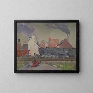 The Iron Horse - James C. Kulhanek — framed artwork on a wall