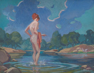 La Dame en train de patauger - James C. Kulhanek — artwork view