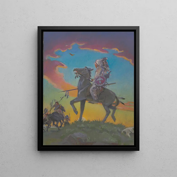 The Endangered Race - James C. Kulhanek — framed artwork on a wall