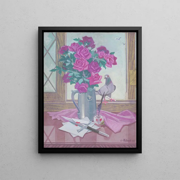 Tudor Rose Painting - James C. Kulhanek — framed artwork on a wall