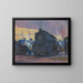 Crepuscule de la vapeur au dépôt de Lindale - James C. Kulhanek — framed artwork on a wall