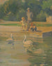 Water Fowl Lake Parc Brookside Painting - James C. Kulhanek — artwork view