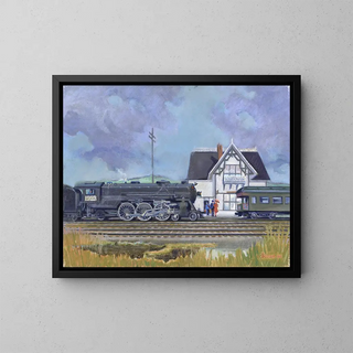 Stop whistle - James C. Kulhanek — framed artwork on a wall
