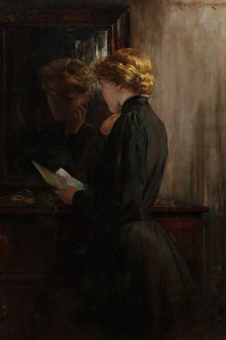 James Carroll Beckwith - Grandmothers Love Letters.webp