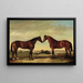 Pair of Horses - James Clark — framed artwork on a wall