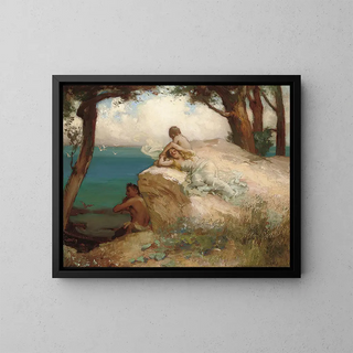Summer Idyll - James Clark — framed artwork on a wall