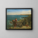 Les Ramasseurs de champignons - James Clarke Hook — framed artwork on a wall