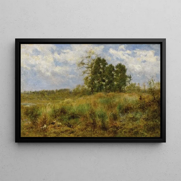 L'Herbe des prés, Atlantic Highlands, New Jersey - James Crawford Thom — framed artwork on a wall