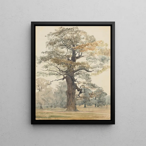 Oak in Kettlestone Park - James Crowe Richmond — framed artwork on a wall