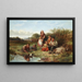 Les bateaux jouets - James Curnock — framed artwork on a wall