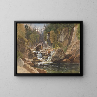 On the Ausable - James David Smillie — framed artwork on a wall
