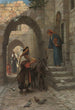 A fruit seller in a North African street - James Doyle Penrose — framed artwork on a wall
