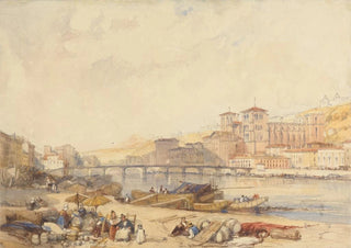 Lyon from the quays of the Rhône - James Duffield Harding — artwork view