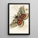 Saturnia Isis - James Duncan — framed artwork on a wall