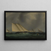 Yacht Race Painting - James E. Buttersworth — framed artwork on a wall