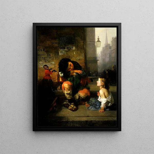 The Savoyard Boy in London - James Edward Freeman — framed artwork on a wall