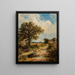 A Sussex alleyway - James Edwin Meadows — framed artwork on a wall
