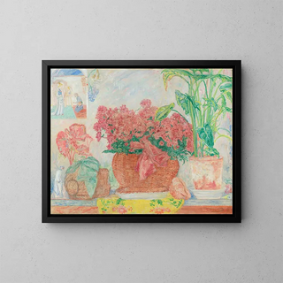 Azaleas - James Ensor — framed artwork on a wall