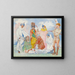 Baptême des masques - James Ensor — framed artwork on a wall