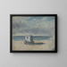 Bath hut on the beach - James Ensor — framed artwork on a wall