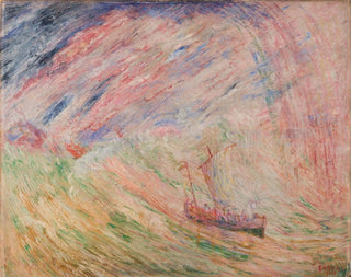 The Christ calming the storm - James Ensor — artwork view
