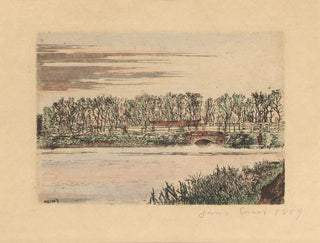 The Wooden Bridge at Ostend - James Ensor — artwork view