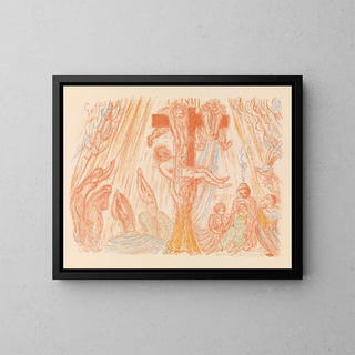 The Descent from the Cross - James Ensor — framed artwork on a wall