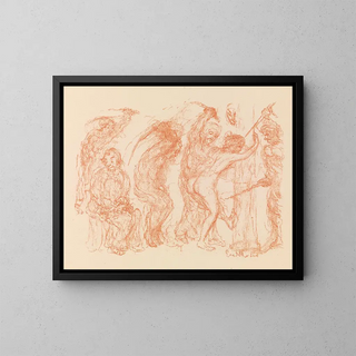 Flagellation - James Ensor — framed artwork on a wall