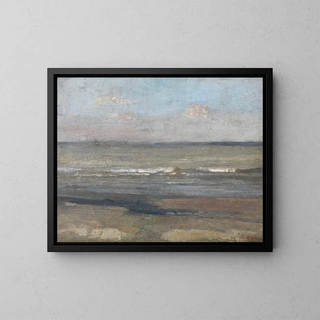 Gray Sea Painting - James Ensor — framed artwork on a wall