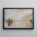 La Rencontre - James Ensor — framed artwork on a wall