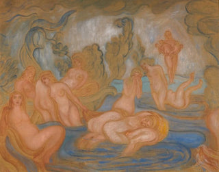 Les Baigneuses, lignes courbes et ondulées - James Ensor — artwork view